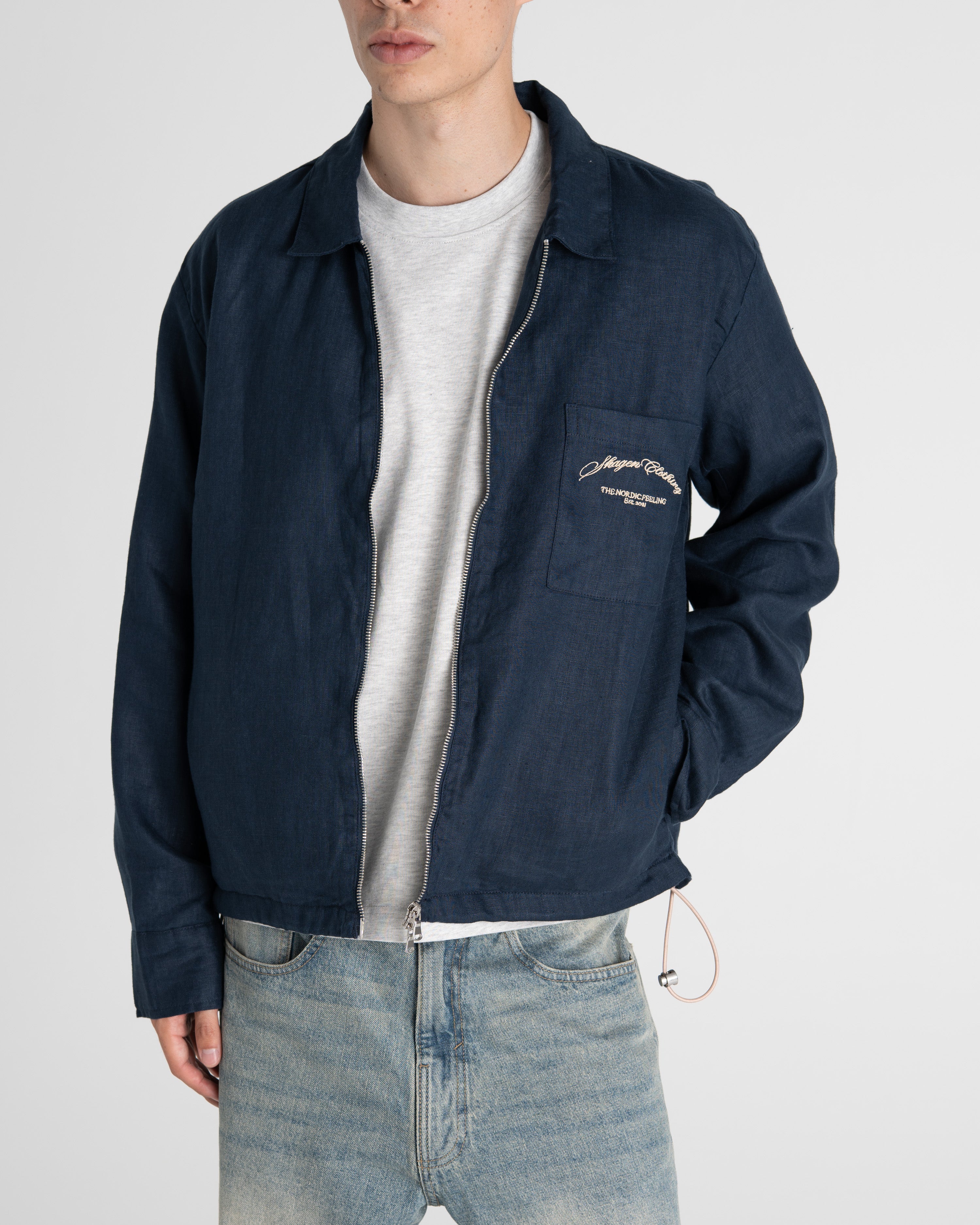 Linen jacket Navy